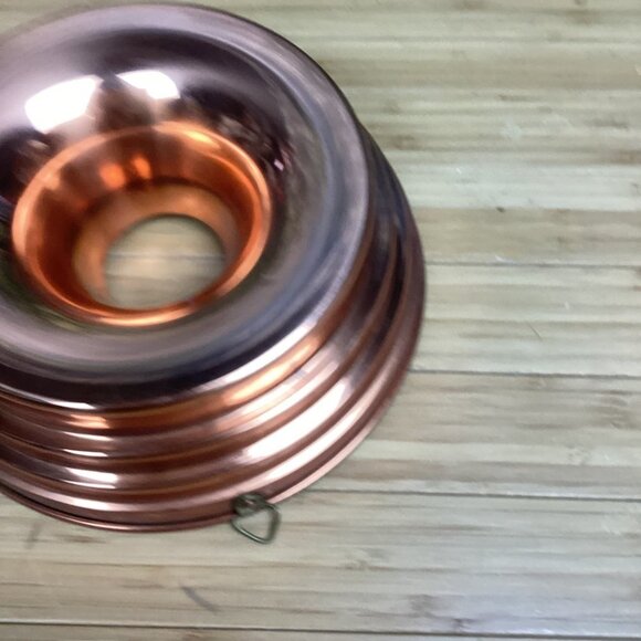 Vintage Copper Bunt Pan Tin Lined - Picture 5 of 10